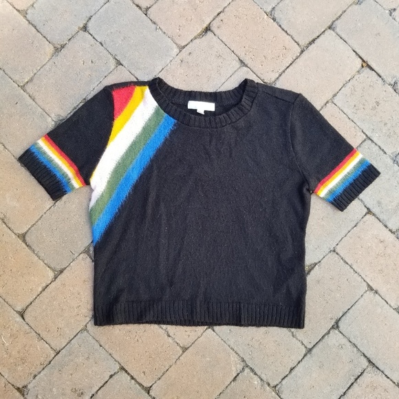 Urban Outfitters Sweaters - urban outfitters Cooperative rainbow crop sweater